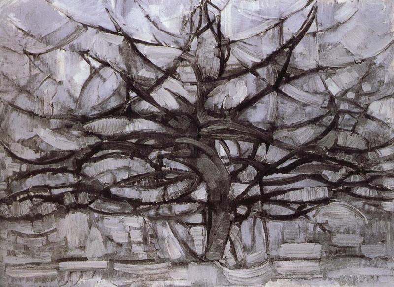 Piet Mondrian Grey tree oil painting image